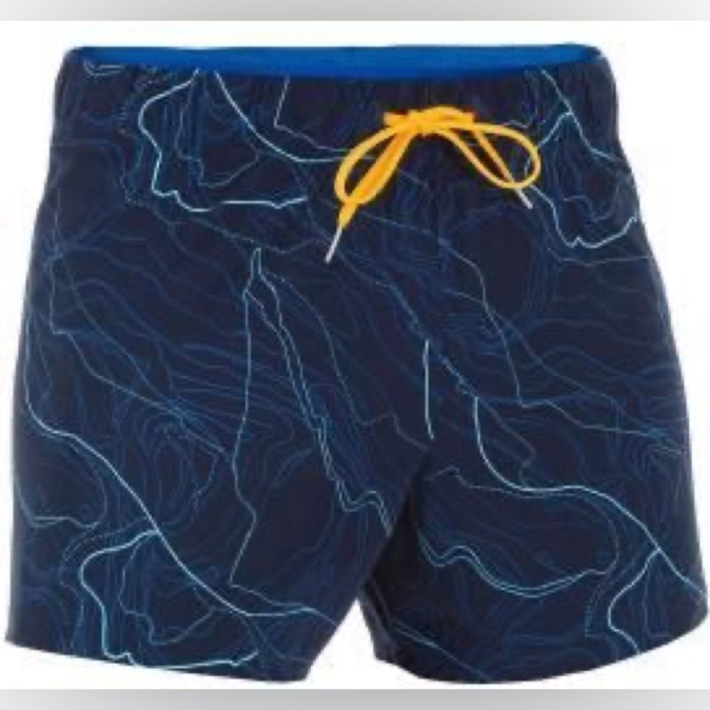 Nabaji Navy Blue Men’s Lined Swimming Swim Shorts size Small EUC